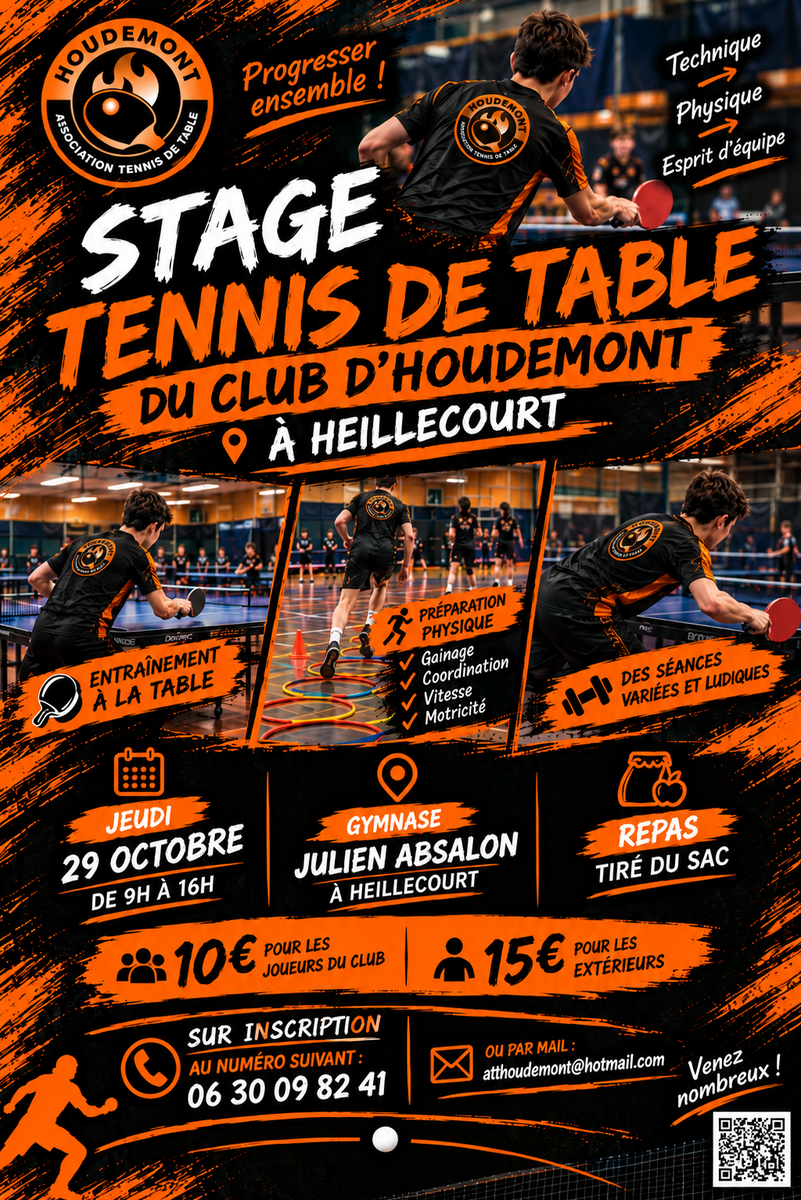 Stage le jeudi 29 octobre de 9h à 16h