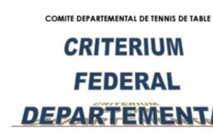 Critérium Fédéral et JT Ping ce week-end