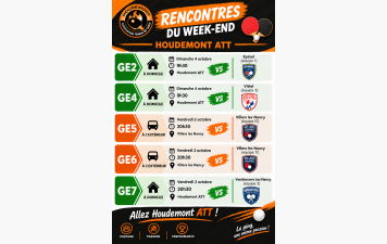 Rencontres de la 2ième journée